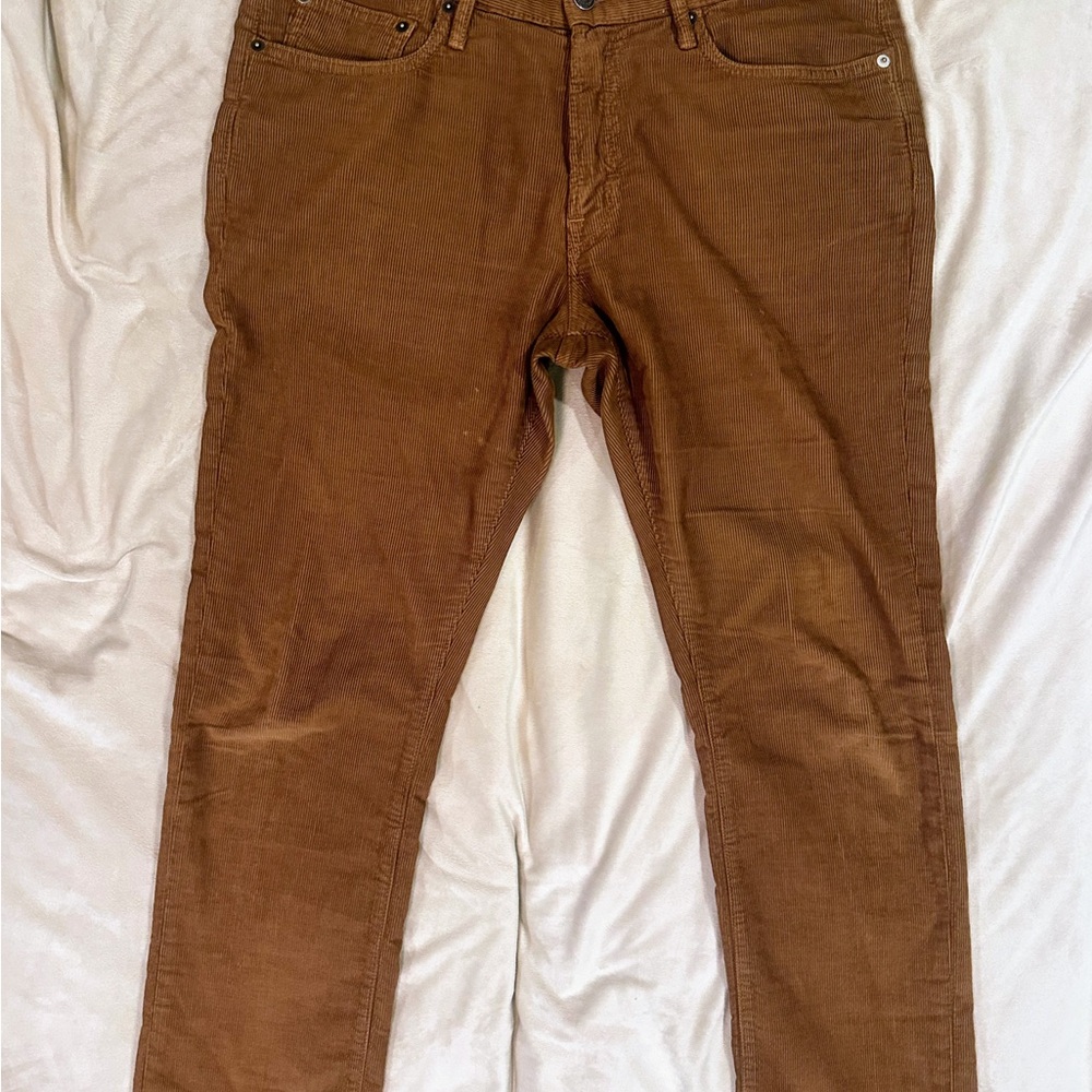 Bonobos Slim Fit Corduroy Pants | 32x30 | Brown Made in USA